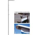 25' Banner Pole w/ Ground Sleeve / Internal Halyard